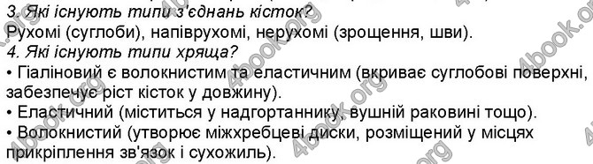 Відповіді Біологія 8 клас Задорожний 2016. ГДЗ