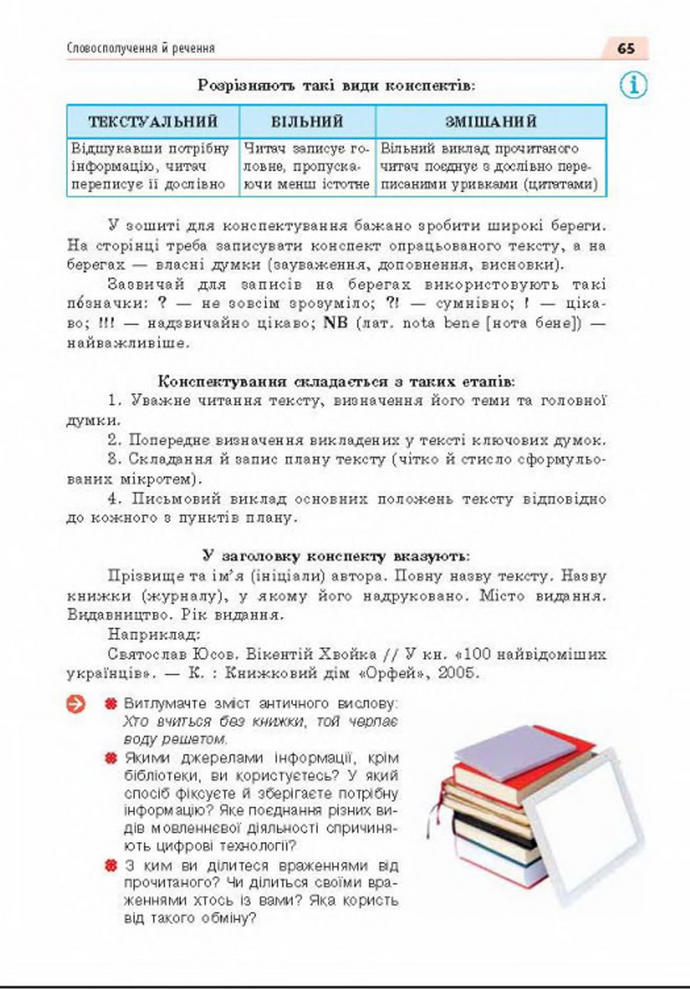 Підручник Українська мова 8 клас Глазова 2021-2016