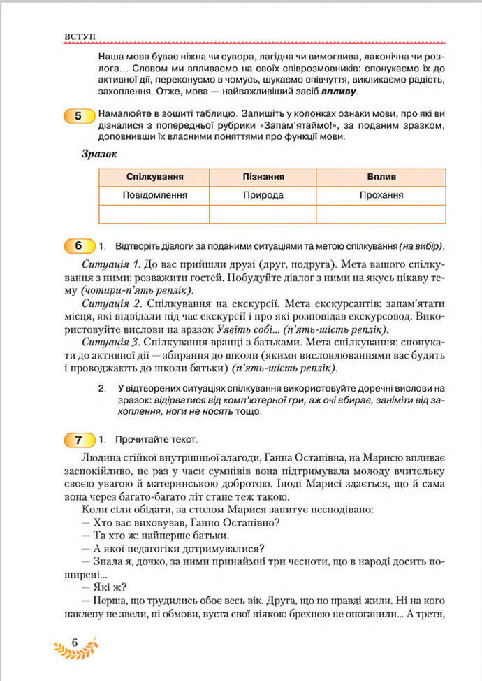 Підручник Українська мова 8 клас Єрмоленко 2016