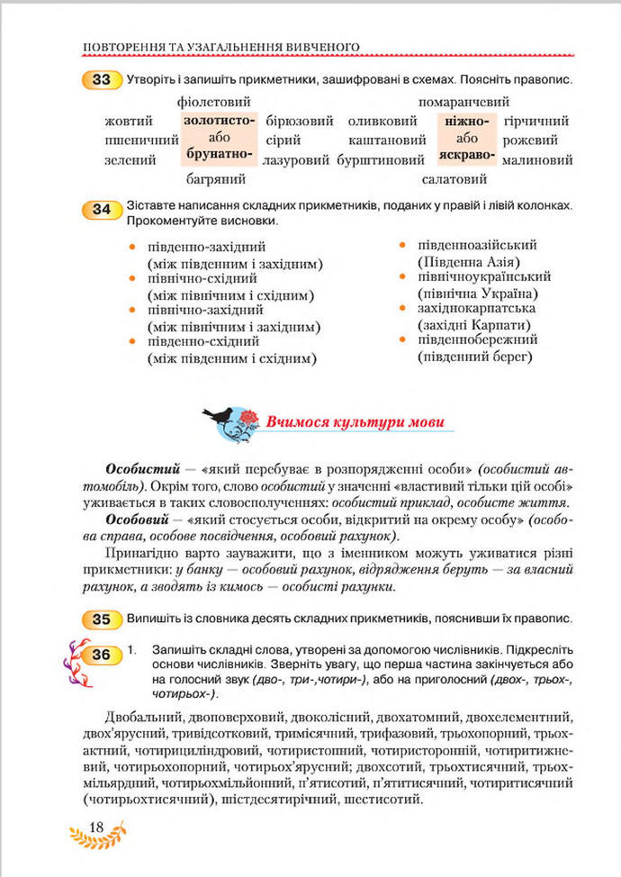 Підручник Українська мова 8 клас Єрмоленко 2016