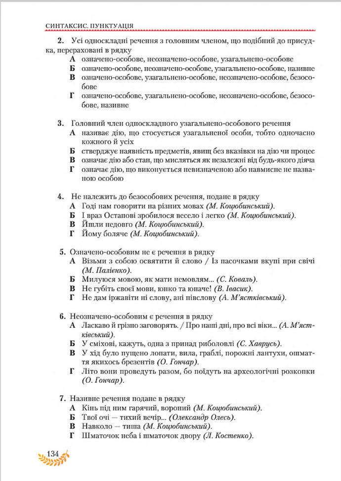 Підручник Українська мова 8 клас Єрмоленко 2016