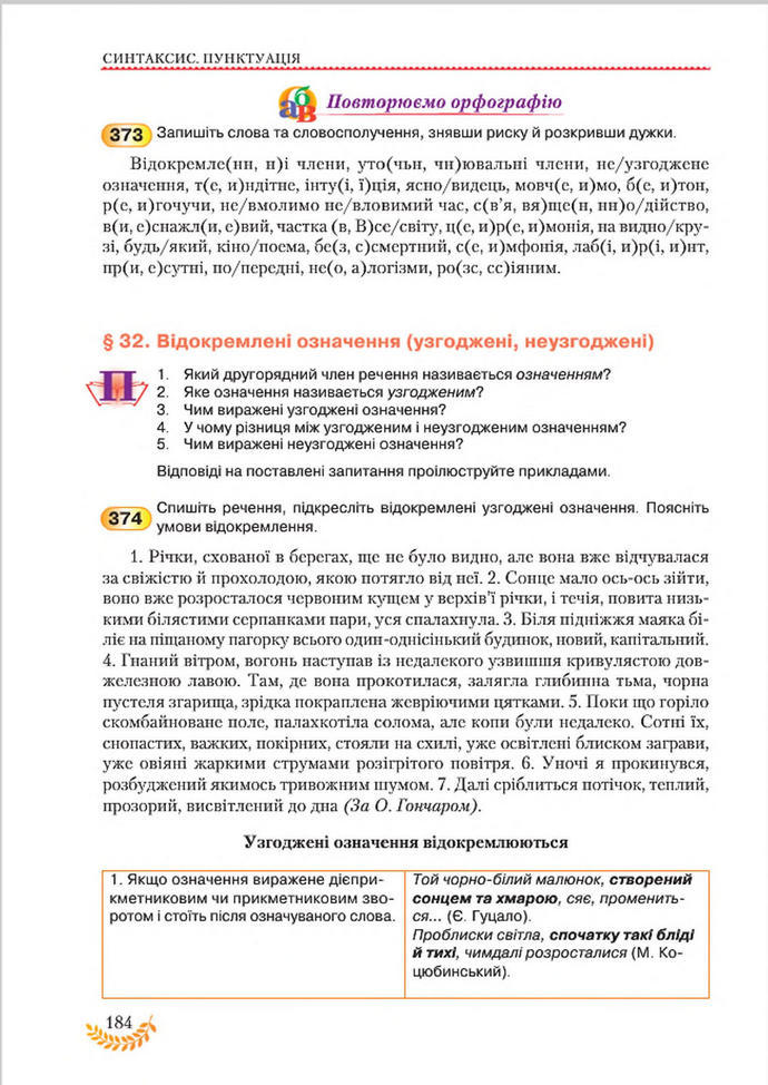 Підручник Українська мова 8 клас Єрмоленко 2016