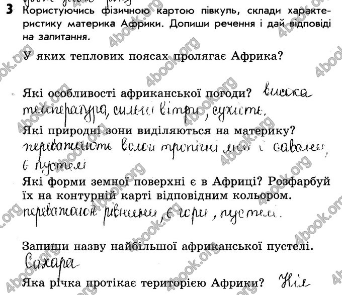 Відповіді Зошит Природознавство 4 клас Діптан - Грущинська