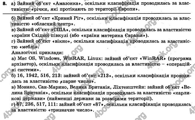 Відповіді Інформатика 5 клас Ривкінд. ГДЗ