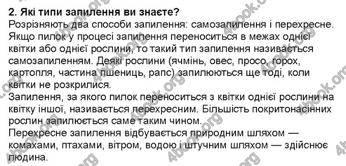 Відповіді Біологія 6 клас Костіков. ГДЗ