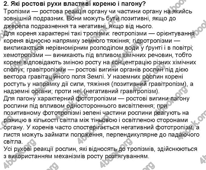 Відповіді Біологія 6 клас Костіков. ГДЗ