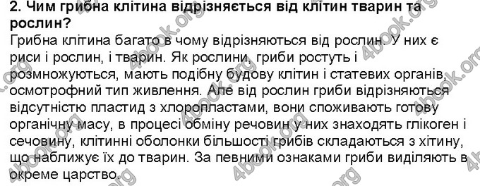 Відповіді Біологія 6 клас Костіков. ГДЗ