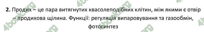 Відповіді Зошит Біологія 6 клас Котик. ГДЗ