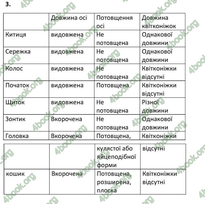 Відповіді Зошит Біологія 6 клас Котик. ГДЗ