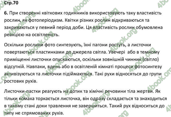 Відповіді Зошит Біологія 6 клас Котик. ГДЗ