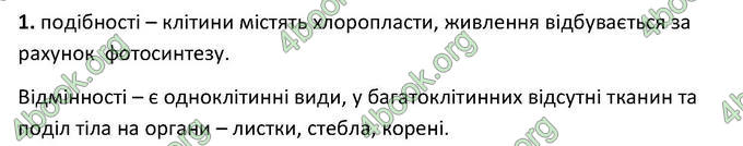 Відповіді Зошит Біологія 6 клас Котик. ГДЗ
