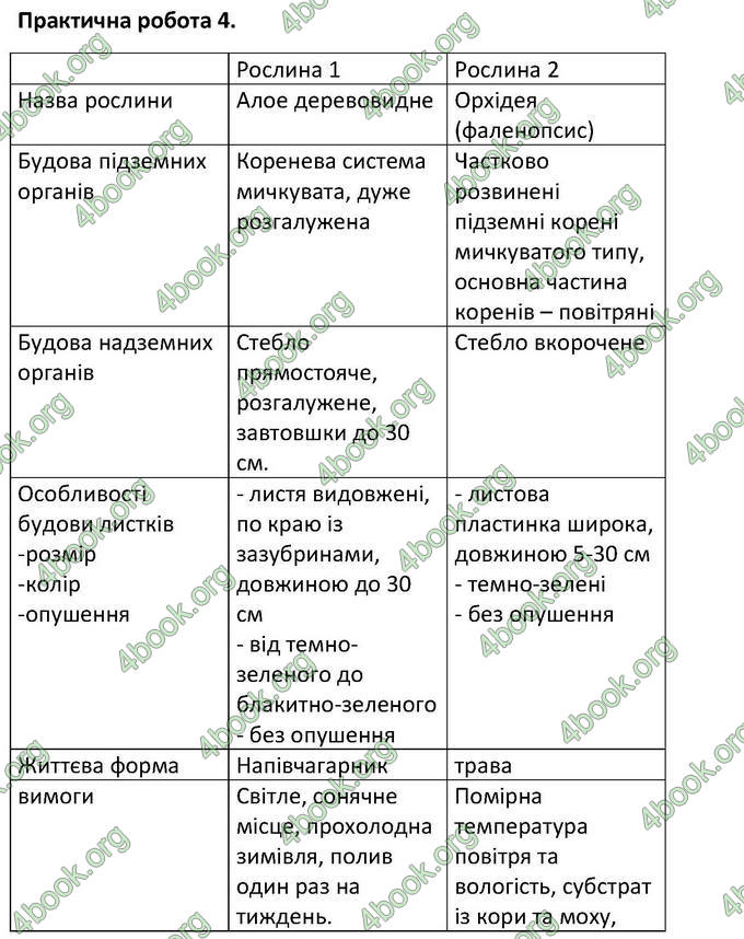 Відповіді Зошит Біологія 6 клас Котик. ГДЗ