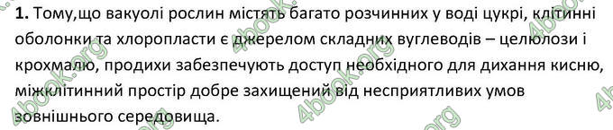 Відповіді Зошит Біологія 6 клас Котик. ГДЗ