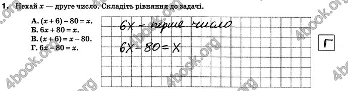 ГДЗ Зошит контроль Математика 6 клас Тарасенкова