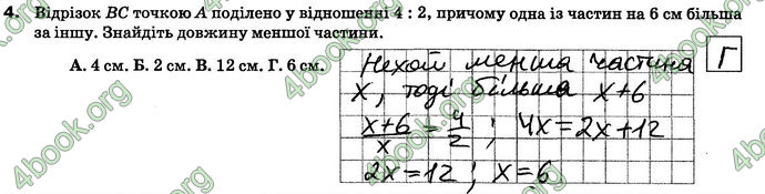 ГДЗ Зошит контроль Математика 6 клас Тарасенкова