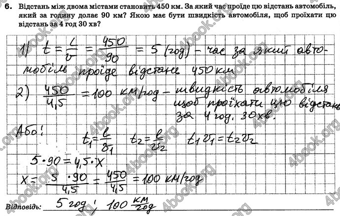 ГДЗ Зошит контроль Математика 6 клас Тарасенкова