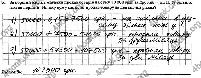 ГДЗ Зошит контроль Математика 6 клас Тарасенкова