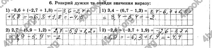 ГДЗ Зошит Математика 6 клас Істер. Відповіді