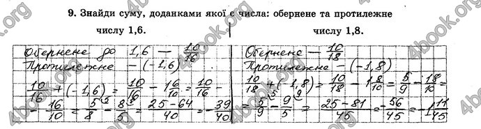 ГДЗ Зошит Математика 6 клас Істер. Відповіді