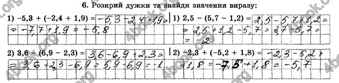 ГДЗ Зошит Математика 6 клас Істер. Відповіді