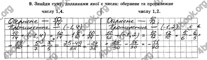 ГДЗ Зошит Математика 6 клас Істер. Відповіді