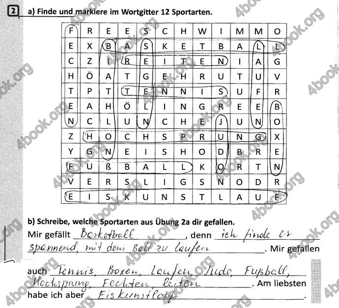 ГДЗ Зошит Німецька мова 6 клас Сотникова (6 рік)