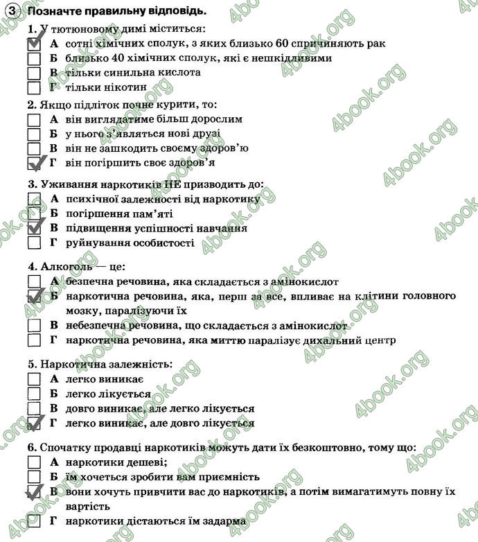 ГДЗ Зошит Основи здоров’я 6 клас Тагліна