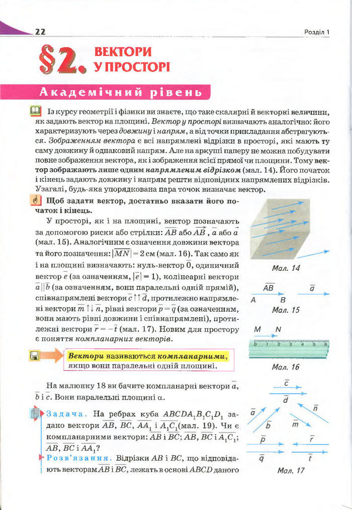 Геометрія 11 клас Бурда 2013 (Проф. Академ.)