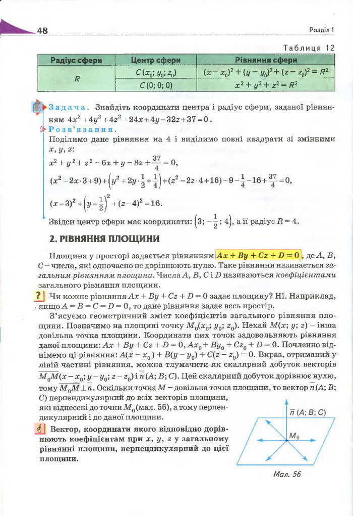 Геометрія 11 клас Бурда 2013 (Проф. Академ.)