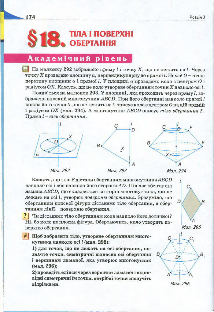 Геометрія 11 клас Бурда 2013 (Проф. Академ.)