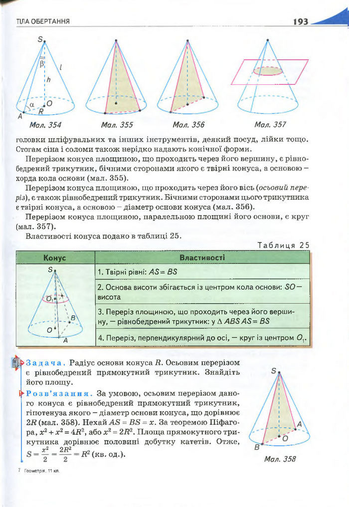 Геометрія 11 клас Бурда 2013 (Проф. Академ.)