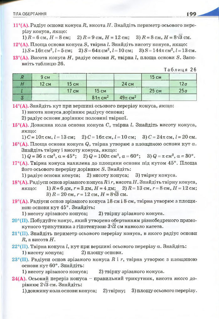 Геометрія 11 клас Бурда 2013 (Проф. Академ.)