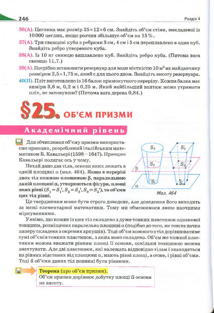 Геометрія 11 клас Бурда 2013 (Проф. Академ.)