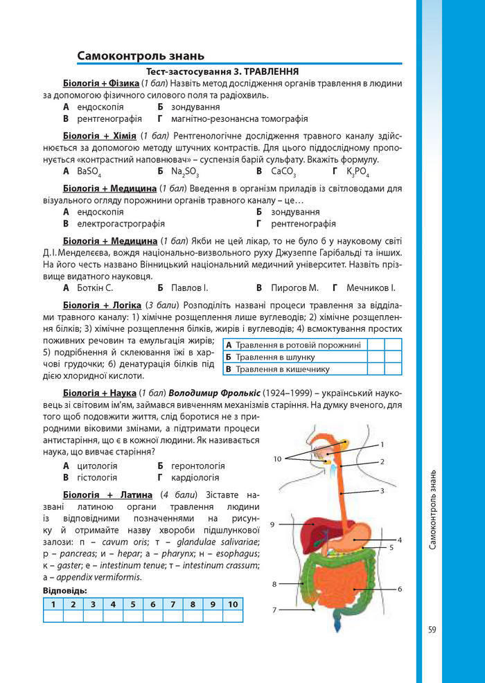 Підручник Біологія 8 клас Соболь 2016 (Укр.)