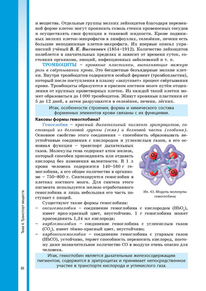 Биология 8 класс Соболь 2016 (Рус.)