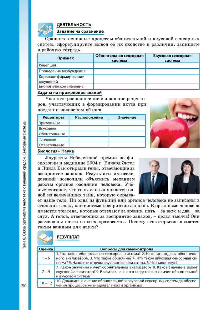 Биология 8 класс Соболь 2016 (Рус.)