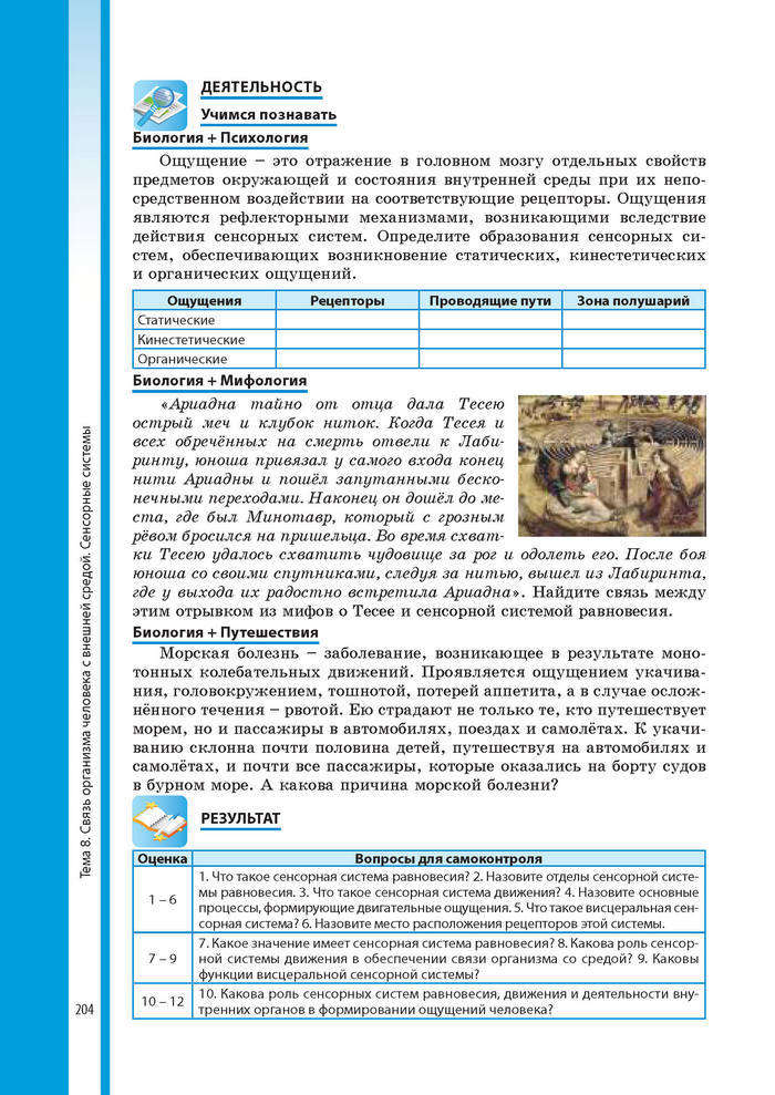 Биология 8 класс Соболь 2016 (Рус.)