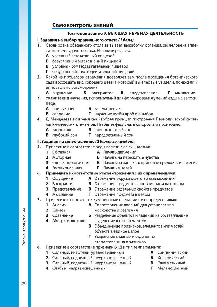 Биология 8 класс Соболь 2016 (Рус.)