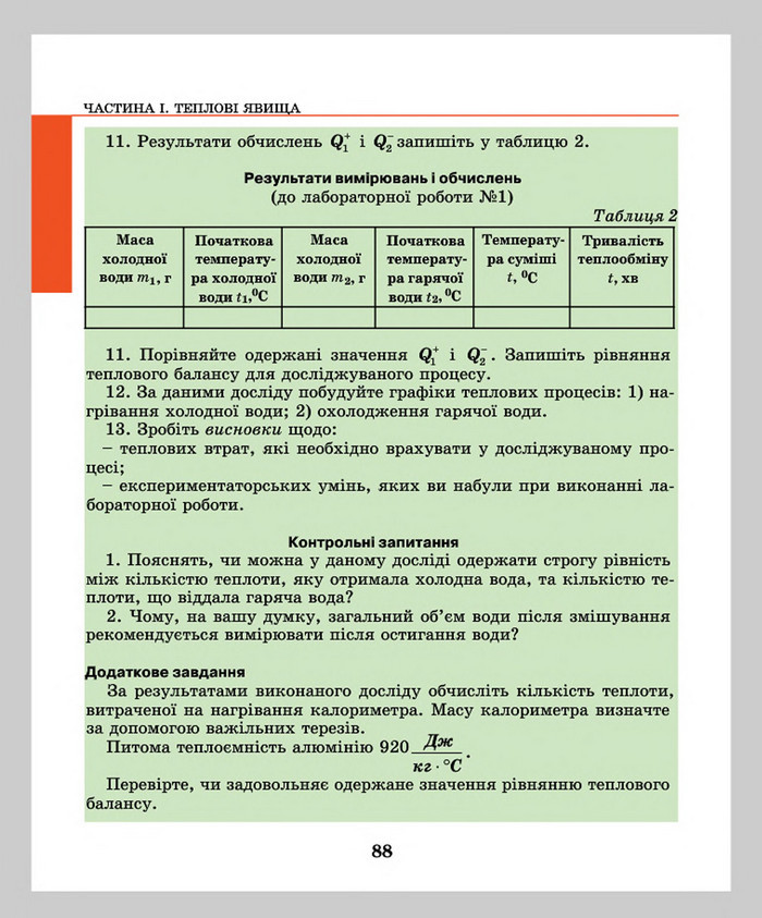 Підручник Фізика 8 клас Шут 2016