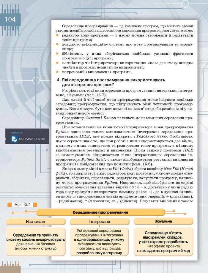 Підручник Інформатика 8 клас Морзе 2016