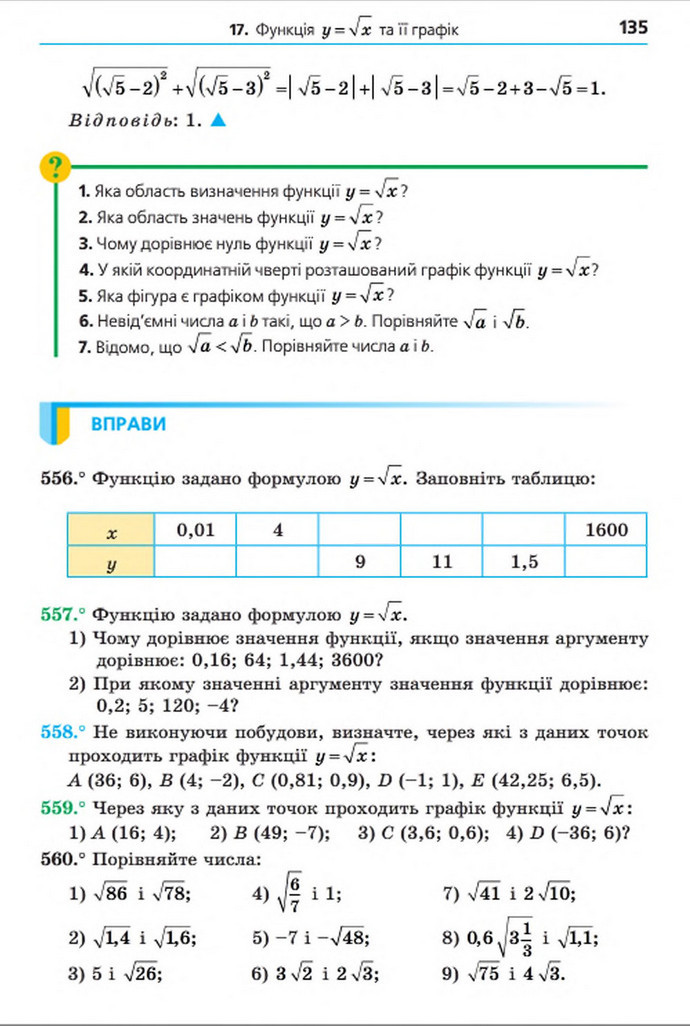 Підручник Алгебра 8 клас Мерзляк 2016 (Укр.)