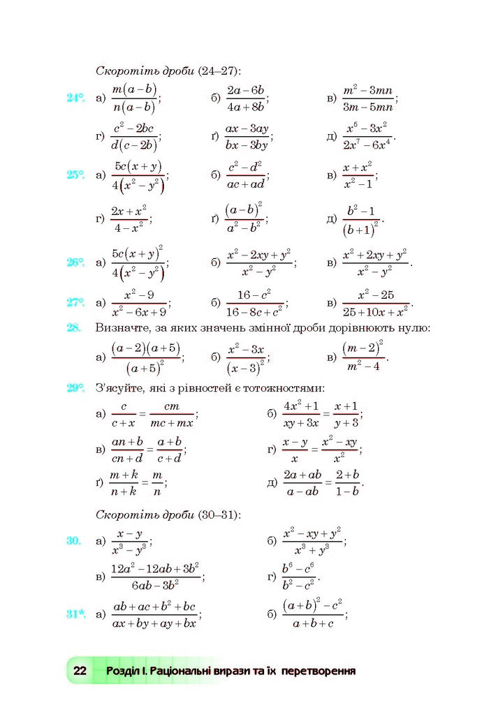 Підручник Алгебра 8 клас Мальований 2016