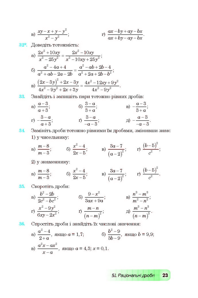 Підручник Алгебра 8 клас Мальований 2016