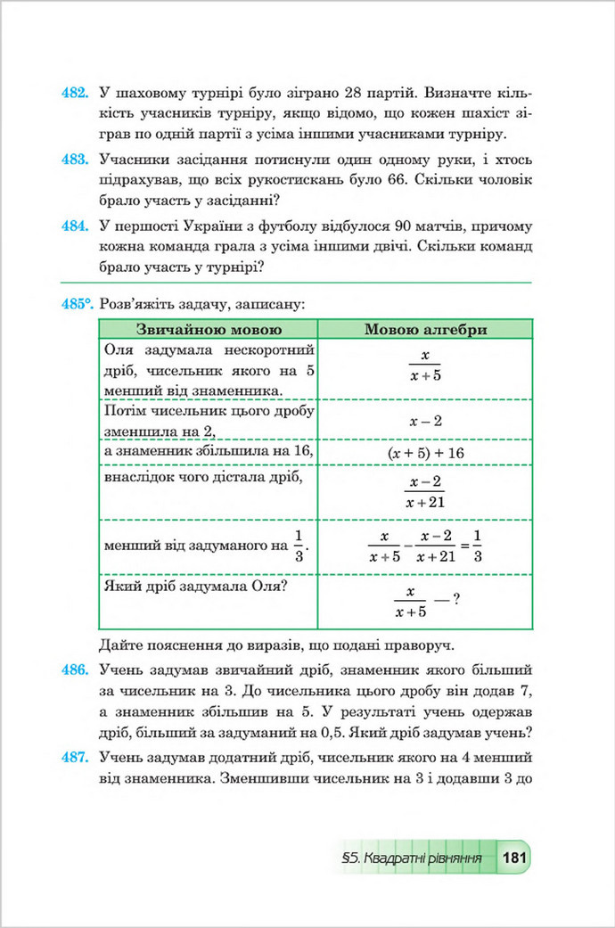 Підручник Алгебра 8 клас Мальований 2016