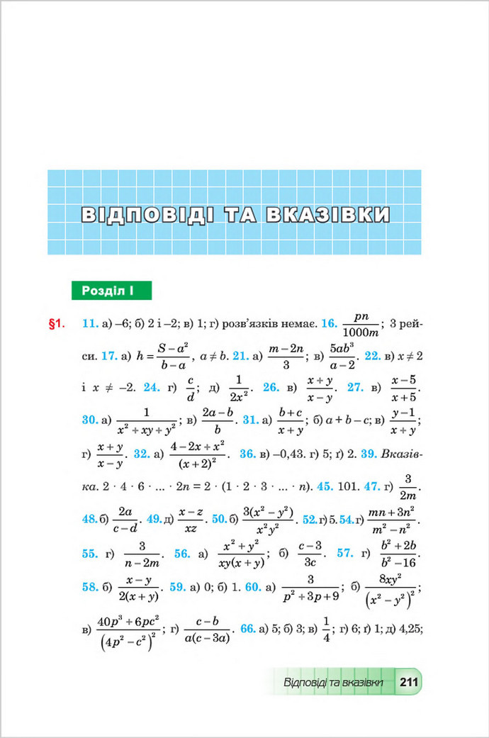 Підручник Алгебра 8 клас Мальований 2016