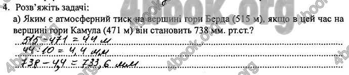 Відповіді Зошит практикум Географія 8 клас Кобернік 2016