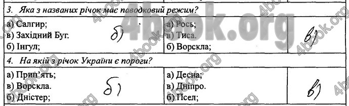 Відповіді Зошит практикум Географія 8 клас Кобернік 2016