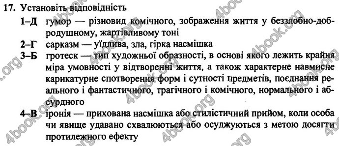 Відповіді ДПА Українська література 9 клас 2017. ПіП