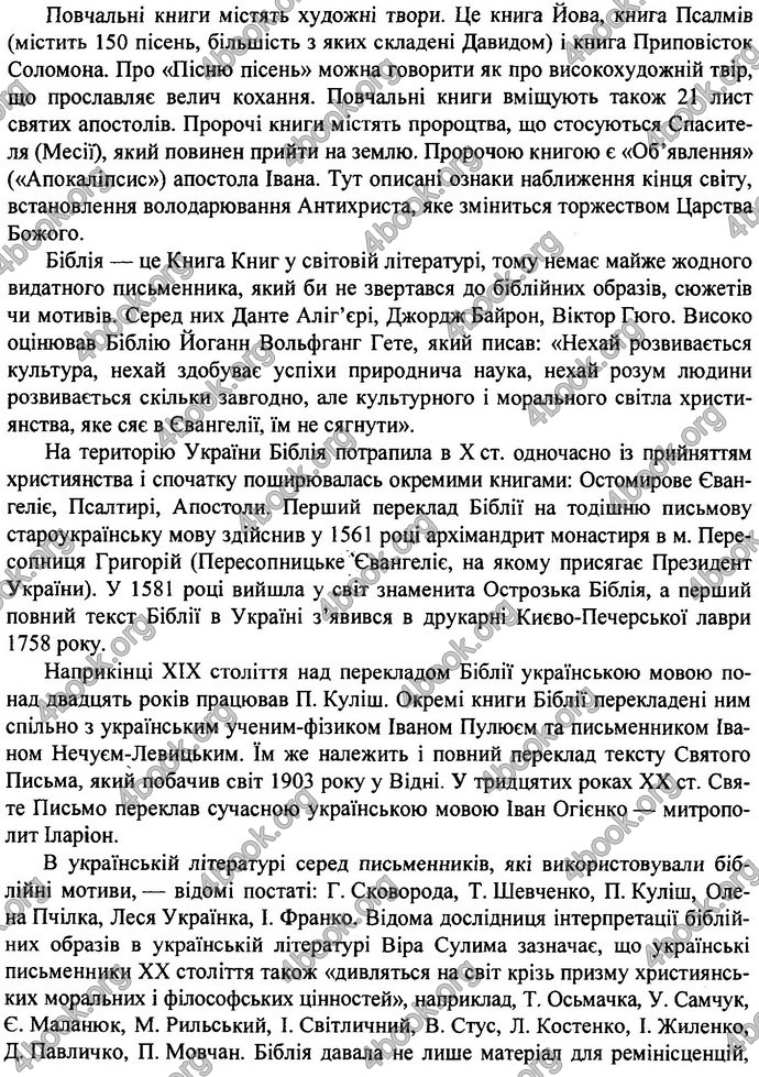 Відповіді ДПА Українська література 9 клас 2017. ПіП