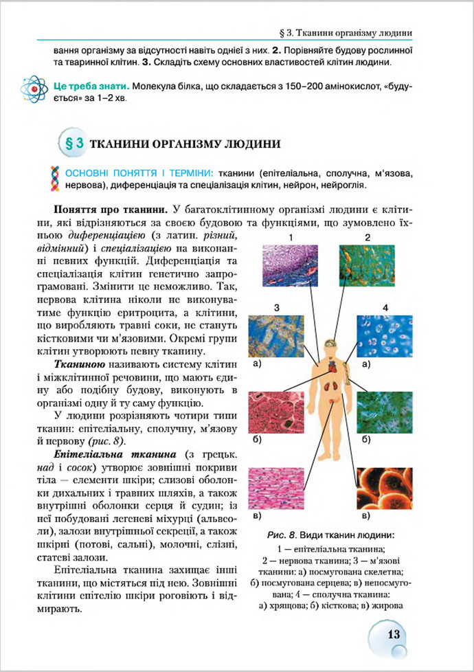 Підручник Біологія 8 клас Страшко 2016